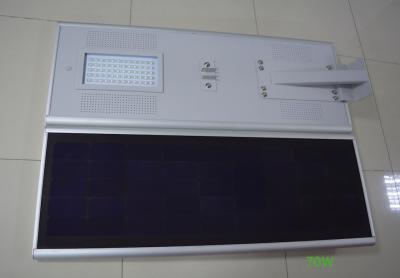 China 70W Integrated Solar Powered Lights , All In One Solar Street Light Fixtures for sale