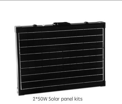 China Portable Solar Panel Systems 2 X 50W Double Sided Fluorine TPT Backsheet for sale