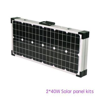 China 2 X 40W Solar Panel Kits For  Camping , Sunpower Solar Cells TUV IEC for sale