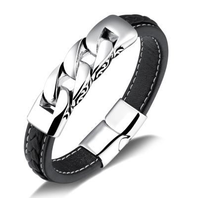 China FASHIONABLE Hot Sale Mens Leather Magnet Clasps Ancle Bracelets &Amp Bracelets for sale