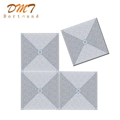 China Tiles factory direct sale rustic non-slip natural gray polished ceramic tile marble 400x400 for sale