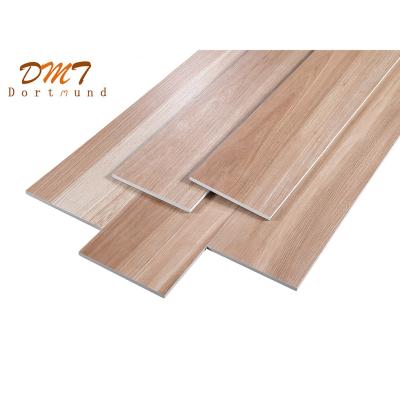 China Modern Custom Made Rustic Wood Grain Brown Dortmund Tiles Acid And Dirt Resistant Frosted Metal Glazed Brick 200x1000mm for sale