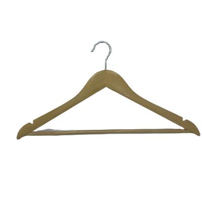 China Environmental protection wooden hanger with small hook wooden hook hanger wooden flock for sale