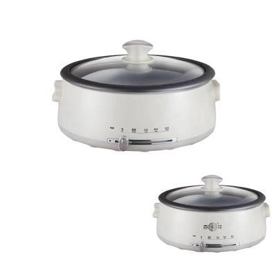 China Non- Hot Pot 4L Electric Multi Cooking Pot Non- Hot Stick Electric Multi Cooker Round Type Fancy Pot for sale