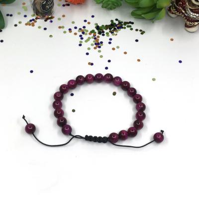 China Wholesale Environmental Protection Natural Stone Bracelet Colored Beads Capacity Adjustable Bracelet Friendship Bracelet for sale