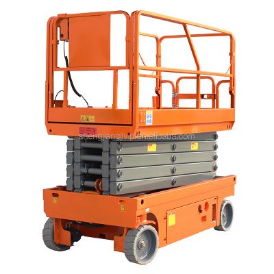 China Self Propelled Hydraulic Mobile Strong Capacity Battery Driving Mobile Electric Scissor Lift With Convenient Operation for sale