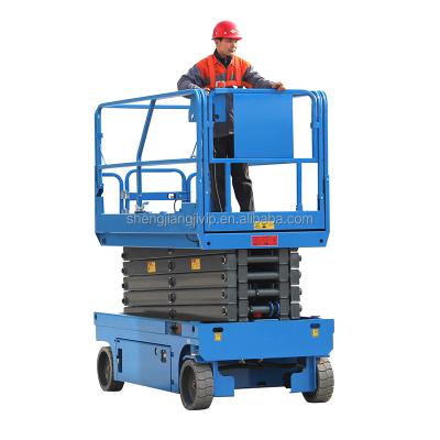 China Self Propelled Hydraulic Mobile Portable Hydraulic Aerial Scissor Lift Platform For Cleaning With CE Certificated for sale