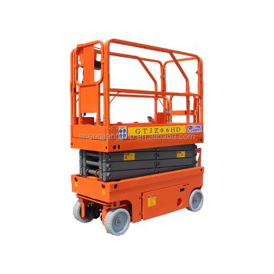 China Convenience 8m 14m Battery Height Easy Hydraulic Lift Safety Operation Safety Operation Scissor Lift Self Propelled Aerial Work Platform with CE for sale