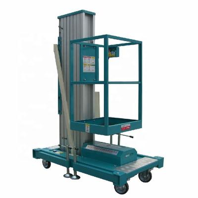 China Safety Easy Operation Convenience One Man Lift Portable Vertical Manual Vertical Aluminum Lift One Man Lift for sale