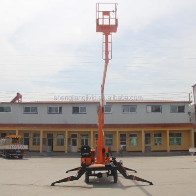 China Easy Crank Diesel Powered Truck Aerial Work Platform Safety Safety Operation Articulating Boom Lift for sale