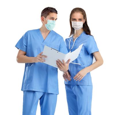 China Safe Surgical Clothing For Men And Women Short Sleeve Hand-washing Clothes Doctors Hand-washing Disposable Clothing Scrubs Suit for sale