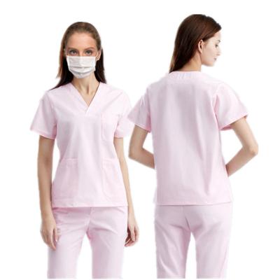 China Oral and dental clothes safe hand operation room short sleeve wash hand brush nurse doctor work scrubs suit for sale