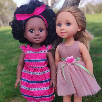 China 15 Inch Educational African Clothing Printed Best Birthday Festival Gift AG OG Afro Doll for sale