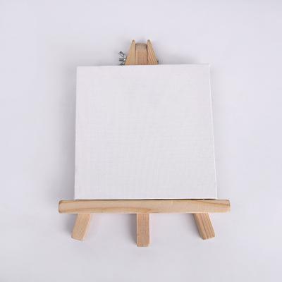 China DIY Wholesale Mini Wood Cotton Canvas Painting Frame with Easel for sale