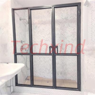 China Waterproof Barn Bathroom Fiberglass Bifold Sliding Shower Door Jambs Designer Front Doors for sale