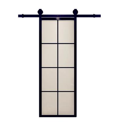 China Waterproof Single Rail Pocket Balcony Sliding Glass Barndoor Shed Cheap Diy Barn Doors for sale