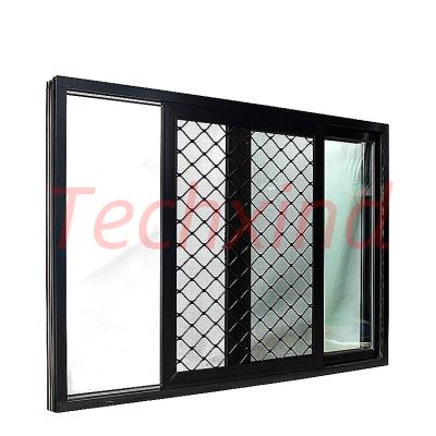 China Cheap Heat Insulation Accordion Pantry Double Glazed Sliding Design Half Glass Wall Home Doors for sale