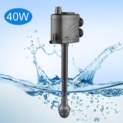 China Viable aquarium water pump 40w 1500l 2400l/h submersible silent small water pump for fish tank for sale