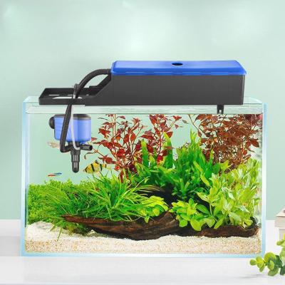 China Silent Viable 30w Aquarium Sump Shooter Drip Overflow Box Water Pump Filter Top External Aquarium Top Filter For Fish Tank for sale