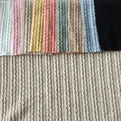 China JC-K2777 viable a hot selling hacci angora cashmere soft cable knit fabric for sweaters for sale