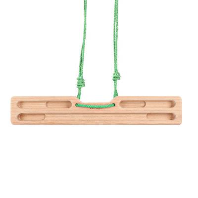 China Boxwood Hanging climbing horizontal bar Multi-function finger bar wooden strength training portable solid wood exercise finger grip bar for sale