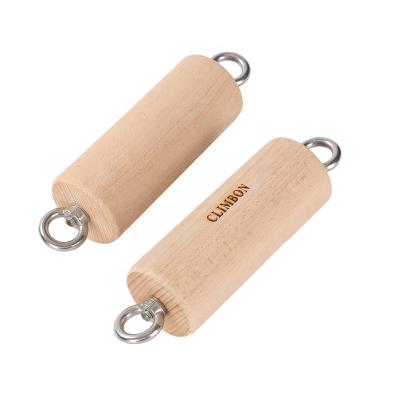 China Boxwoo climbing board Natural Training Strip Fitness Pull-Up Baseball Boxwood Finger Bar Toy Keeps Fit Healthy rock climbing hang board for sale