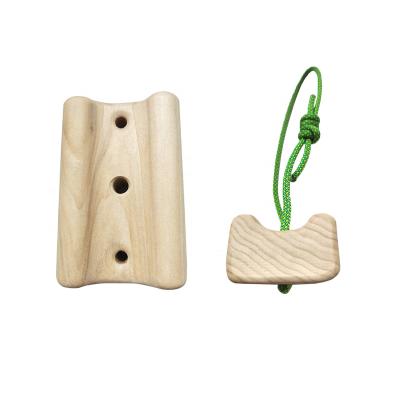 China Boxwood Hanging climbing grip board multifunctional finger bar Wooden strength training portable solid wood exercise finger grip bar for sale