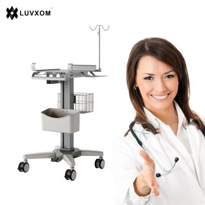 China LX-EC-007 Aluminum Alloy Metal Medical Easy Mobile Medical Trolley Height Adjustable Hospital Manufacturer China for sale