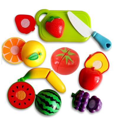 China Fruit and vegetable and fruit toy simulation vegetable children's kitchen cooking fruit cut toy sets wholesale for sale