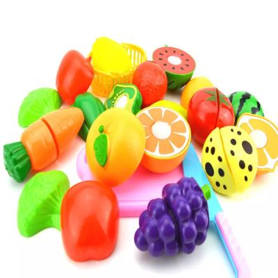 China It can be cut and used repeatedly kids cut kitchen simulation food boys fruit 6 sets and girls vegetables cut music toys for sale