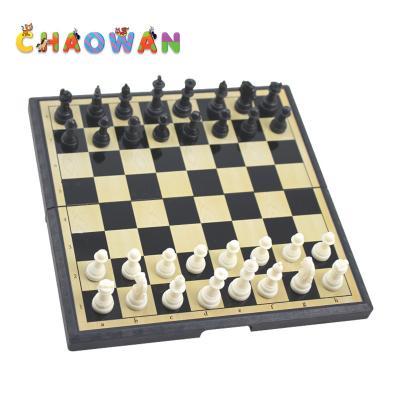 China Plastic NewB - 6 Folding High Quality Plastic Board Chess Pieces Game Magnetic Chess Controllers for sale