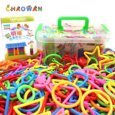 China Creative Toy High Quality Stick Building Blocks DIY Smart Stick Jigsaw Toys Plastic Magic Splicing Children's Jigsaw Toys for sale