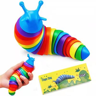 China Relax TikTok Hot Sale Relieves Stress Kids Fun Non-Toxic Decompression Toy Stress Release Fidget Slug for sale