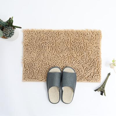 China Viable (CHAKME) Non Slip Shaggy Microfiber Chenille Bath Rug Extra Absorbent and Comfortable for sale