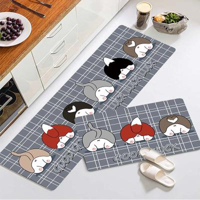 China (CHAKME) Hot Selling Non-slip Mat Non-slip Water-absorbent Kitchen Bathroom Kitchen Logo Non-slip Door Mats Custom Made for sale