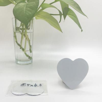 China 6.5x6.5cm eco-friendly sublimation refrigerator magnet-heart shape empty for sale