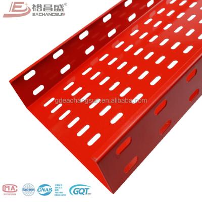 China Home Wiring/Engineering & construction powder coated steel cable trays perforated high quality for sale