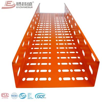 China Home Wiring/Engineering & Hot Sale Low Price Construction Different Size With Accessories Galvanized Tray Perforated Cable Tray for sale