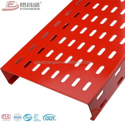 China Home Wiring/Engineering & exterior construction powder coated galvanized steel electrical perforated cable Tray Price for sale