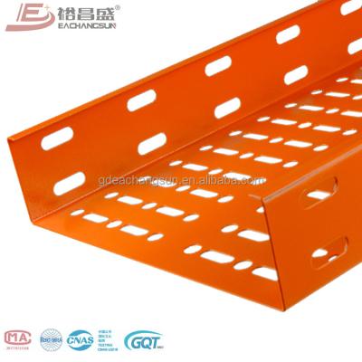 China Home Wiring/Engineering & Construction Cable Tray Steel Type Cable Tray Perforated Type Ladder Cable Tray for sale