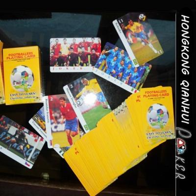 China CUSTOM MADE POP STAR FOOTBALL PLAYING CARDS for sale