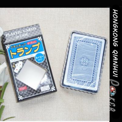 China TRUMP WATERPROOF PLASTIC PLAYING CARDS PACKED WITH PVC BOX FOR JAPAN CASINO CLUBS for sale