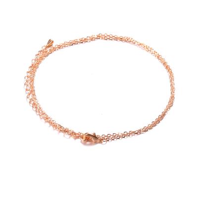 China Hot Selling Silver Rose Gold Gold Chain Bracelet Necklace DIY O Shape Water 18