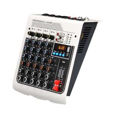 China MP3 MIX-400 mini small professional studio console DJ 6 channel mixing audio mixer for sale