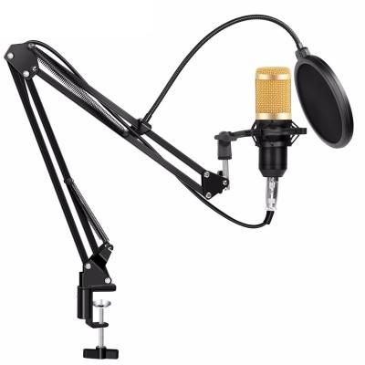 China Bm800 Professional Studio Condenser 3.5mm Audio MIC Professional Studio Condense Portable Gaming Microphone With Stander For Tic Livestream for sale