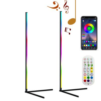 China Modern Modern Smart Atmosphere Standing Light Indoor DIY Nordic Led Corner Floor Lamp RGB Colorful Floor Light Plug & Play for sale