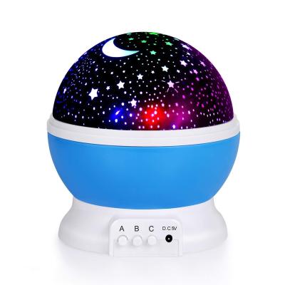 China 360 Degree Rotating Modern Romantic Room Star Projector For Babies Kids Gift Bedroom Star Night Light Projector Baby Lamp for sale