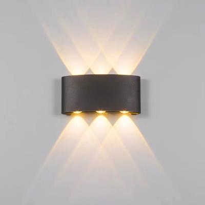 China IP65 Waterproof Modern Modern Down Down Wall Lamp 6W LED Outdoor Indoor Outdoor Wall Light for Home for sale