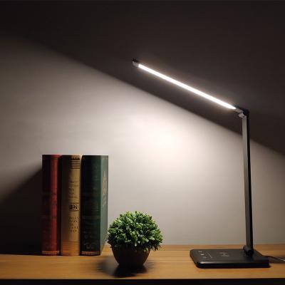 China Modern Eye Protection Filling Desk Lamp Aluminum Alloy Folding Touch 5 Cordless Speed ​​Dimming LED Desk Lamp Student Reading Desk Lamp for sale