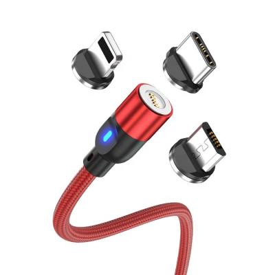 China New Magnetic 3 in 1 USB Magnetic Charging Data Cable for Mobile Phone for sale